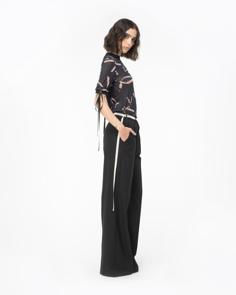 Pinko Oberteil mit Schleifchen-Print Reimagine PINKO by Patrick McDowell Outlet