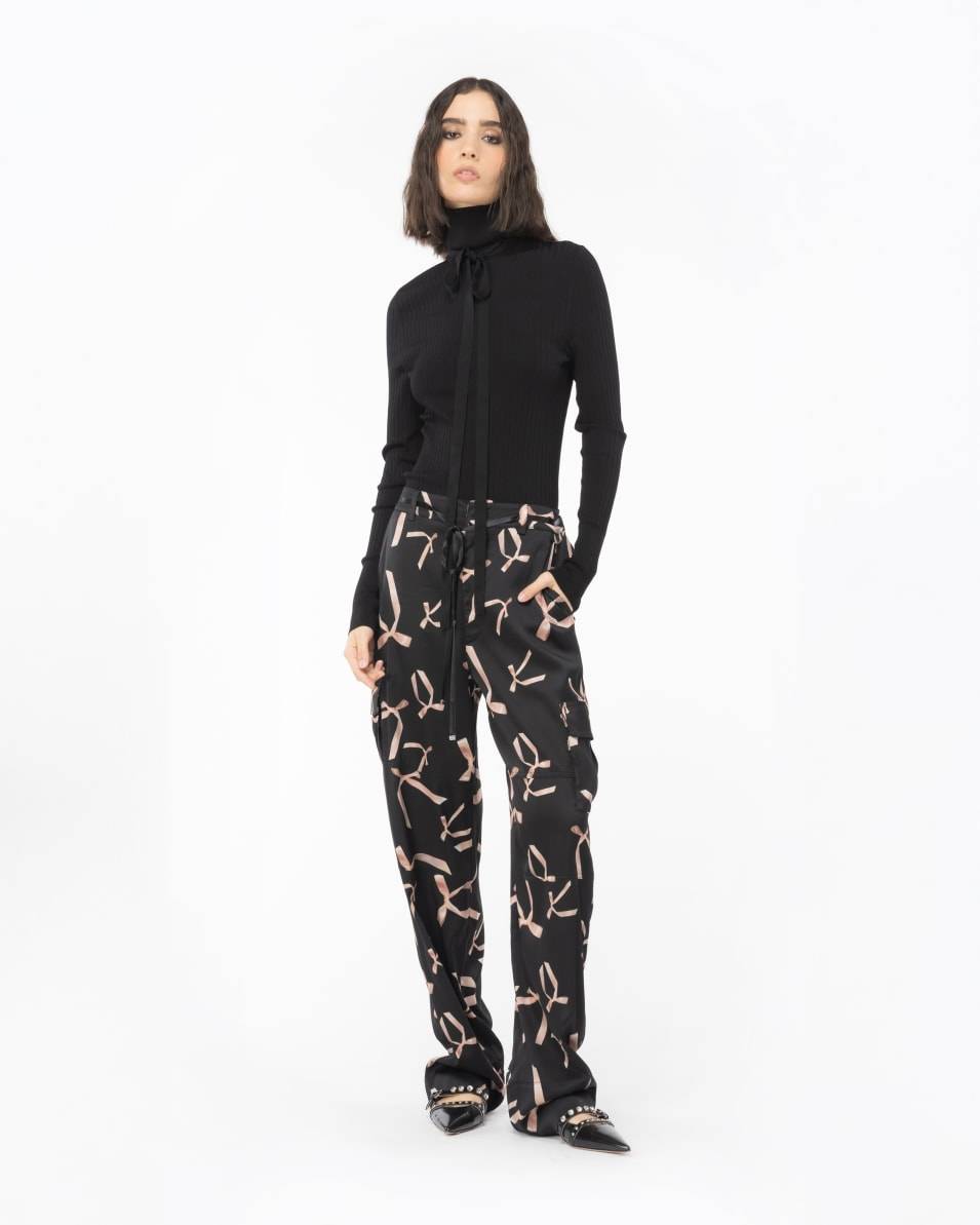 Pinko Rollkragenpullover aus Seidenmix Reimagine PINKO by Patrick McDowell Schlussverkauf