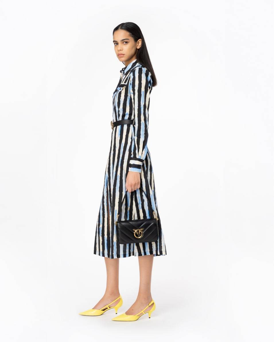 Pinko Hemdblusenkleid Pinselstrich Günstiger Verkauf