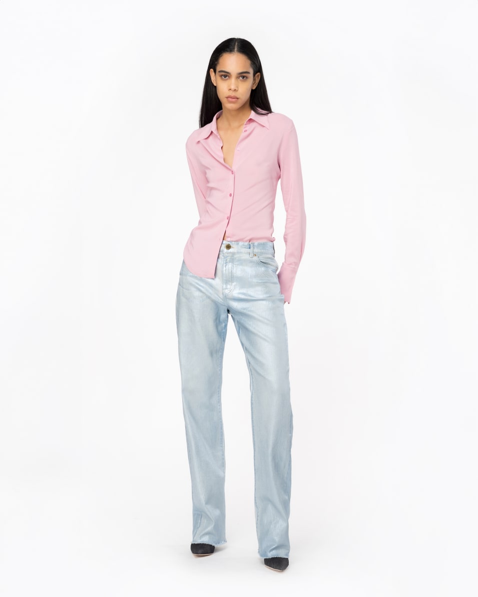 Pinko Bluse aus elastischem Georgette Fabrikpreis