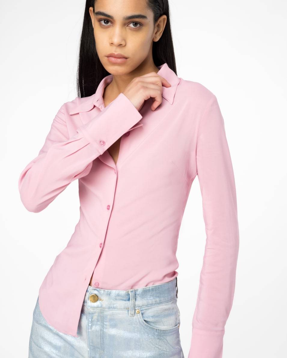 Pinko Bluse aus elastischem Georgette Fabrikpreis
