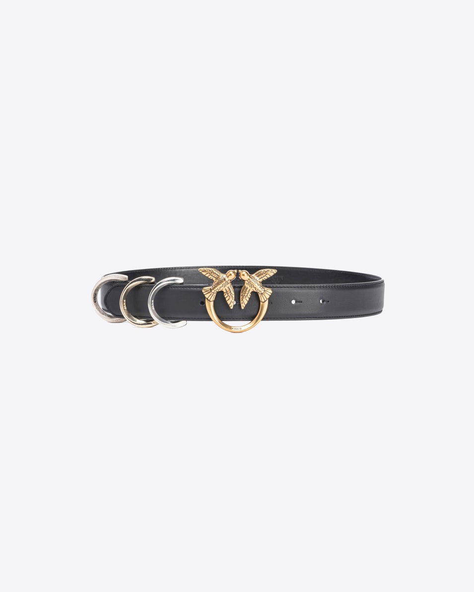 Pinko Gürtel mit Metallringen 3 cm Cyber Monday