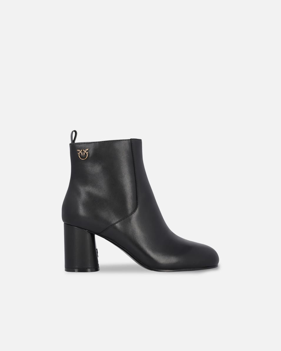 Pinko Knöchelhohe Lederstiefeletten mit Absatz Zeitbegrenzte Promotion