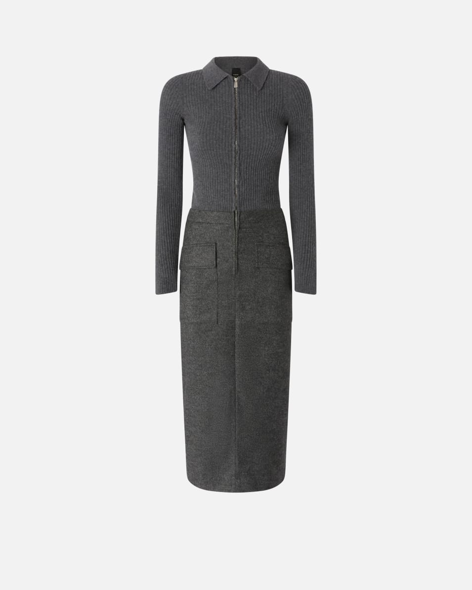 Pinko Strickkleid in zweiteiliger Optik Clearance-Verkauf