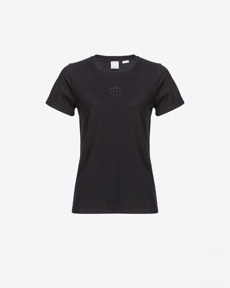 Pinko Kurzarm-T-Shirt mit Logostickerei