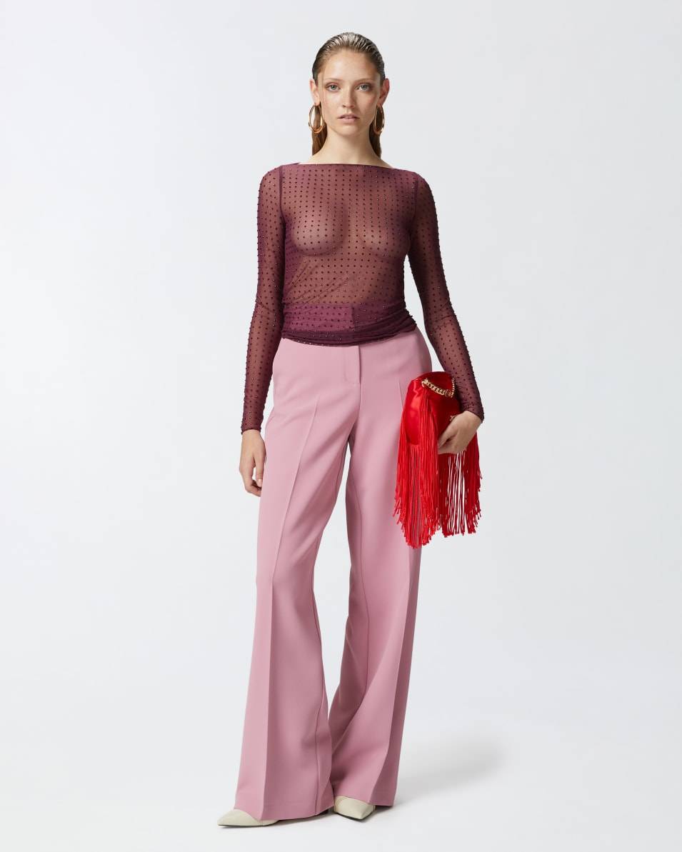 Pinko Elegante Palazzo-Hose aus Crêpe 50% Rabatt mit kostenlosem Versand