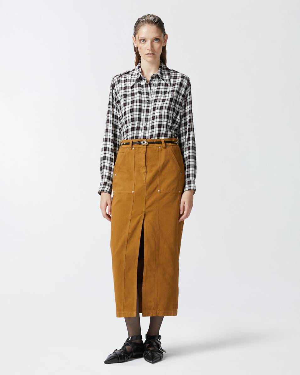 Pinko Klassische Hemdbluse mit Karomuster Blitzverkäufe