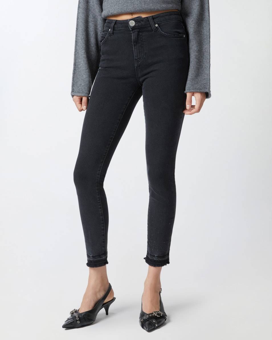 Pinko Enge Skinny-Jeans aus schwarzem Denim Rabatte dieses Monats