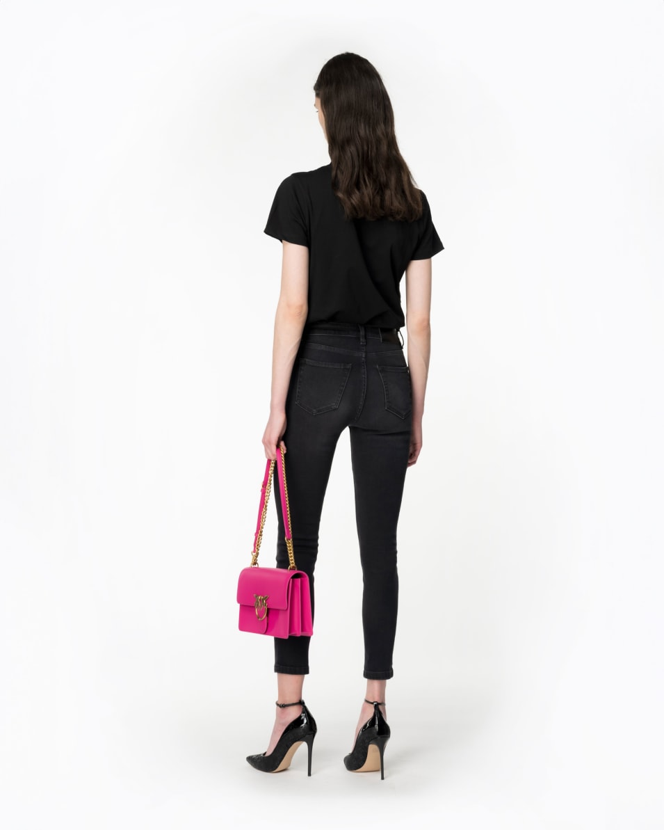 Pinko Skinny-Jeans aus schwarzem Stretch-Denim Vierteljährliche Förderung