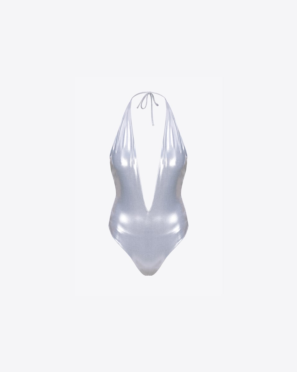 Pinko Badeanzug Metallic