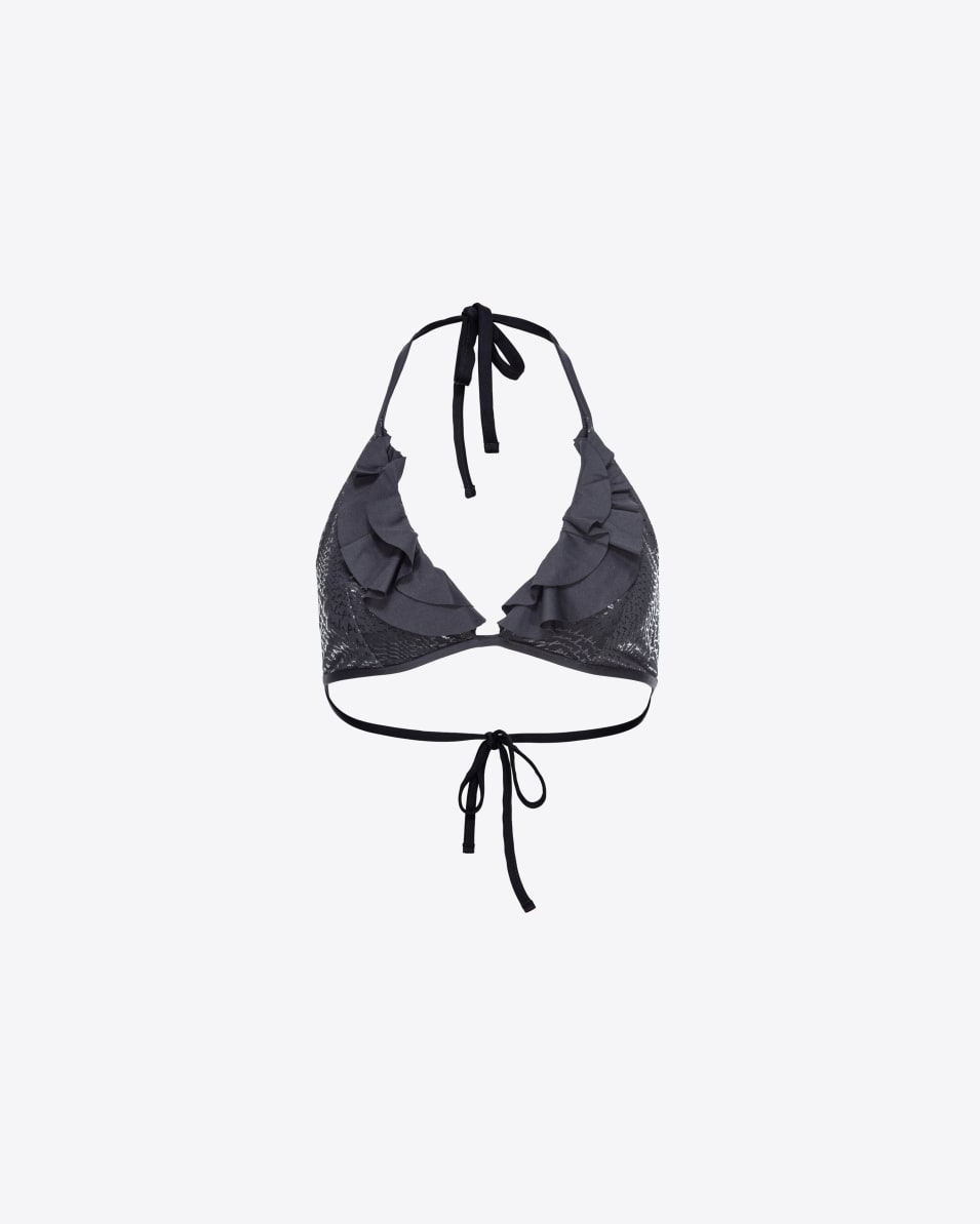 Pinko Triangel-Bikinitop mit Rüschen