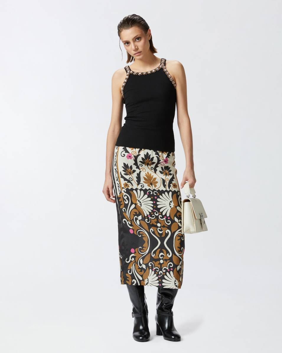 Pinko Tanktop mit glänzender Stickerei Vatertagsangebot