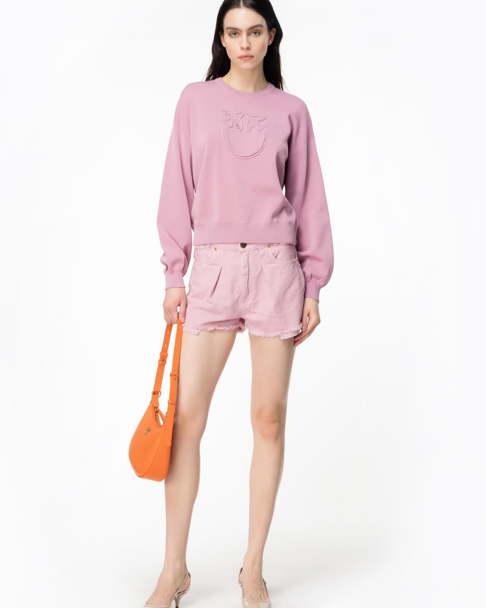 Pinko Pullover Applikation Love Birds Kostenlose Rückgabe
