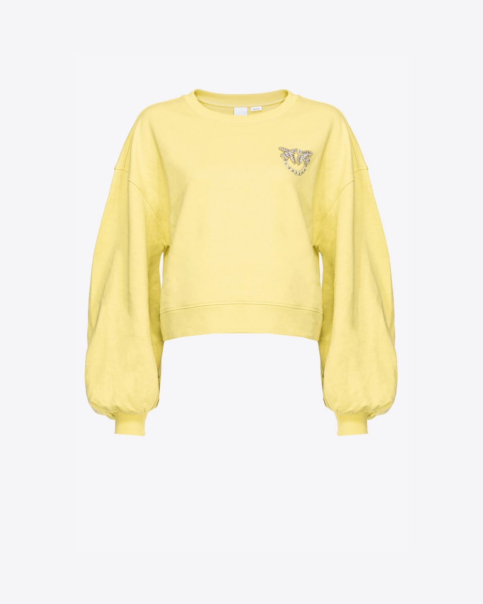 Pinko Boxy-Sweatshirt Love-Birds-Stickerei Begrenzte Freigabe