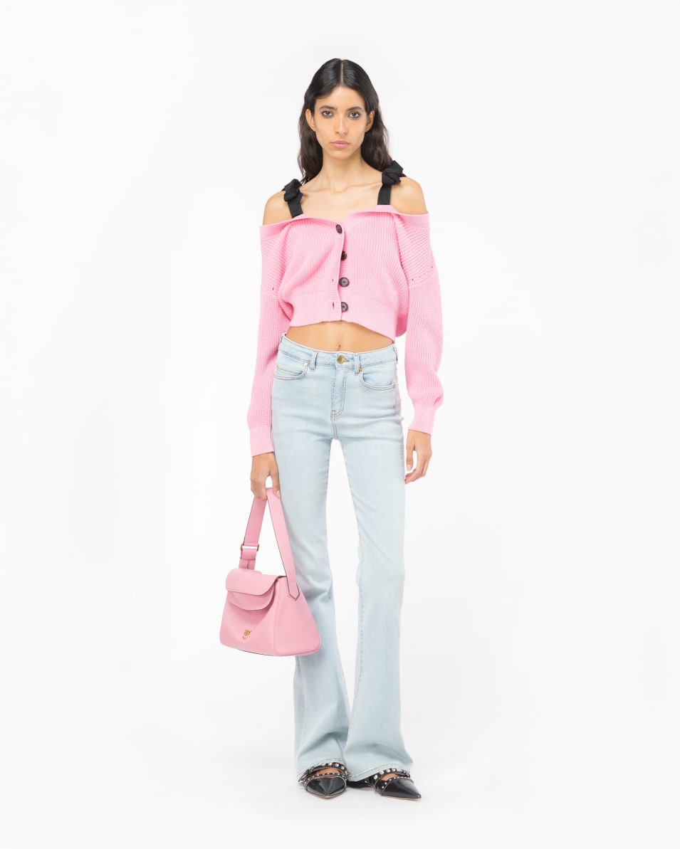Pinko Schlagjeans Denim Baby Blue Bis zu 60% Rabatt