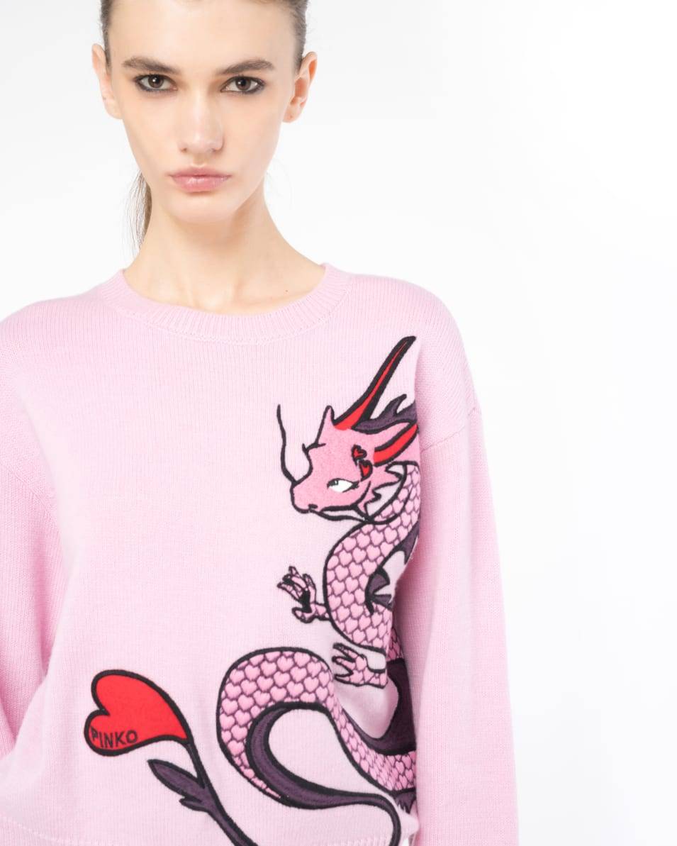 Pinko Pulli Drachenstickerei Nur für heute