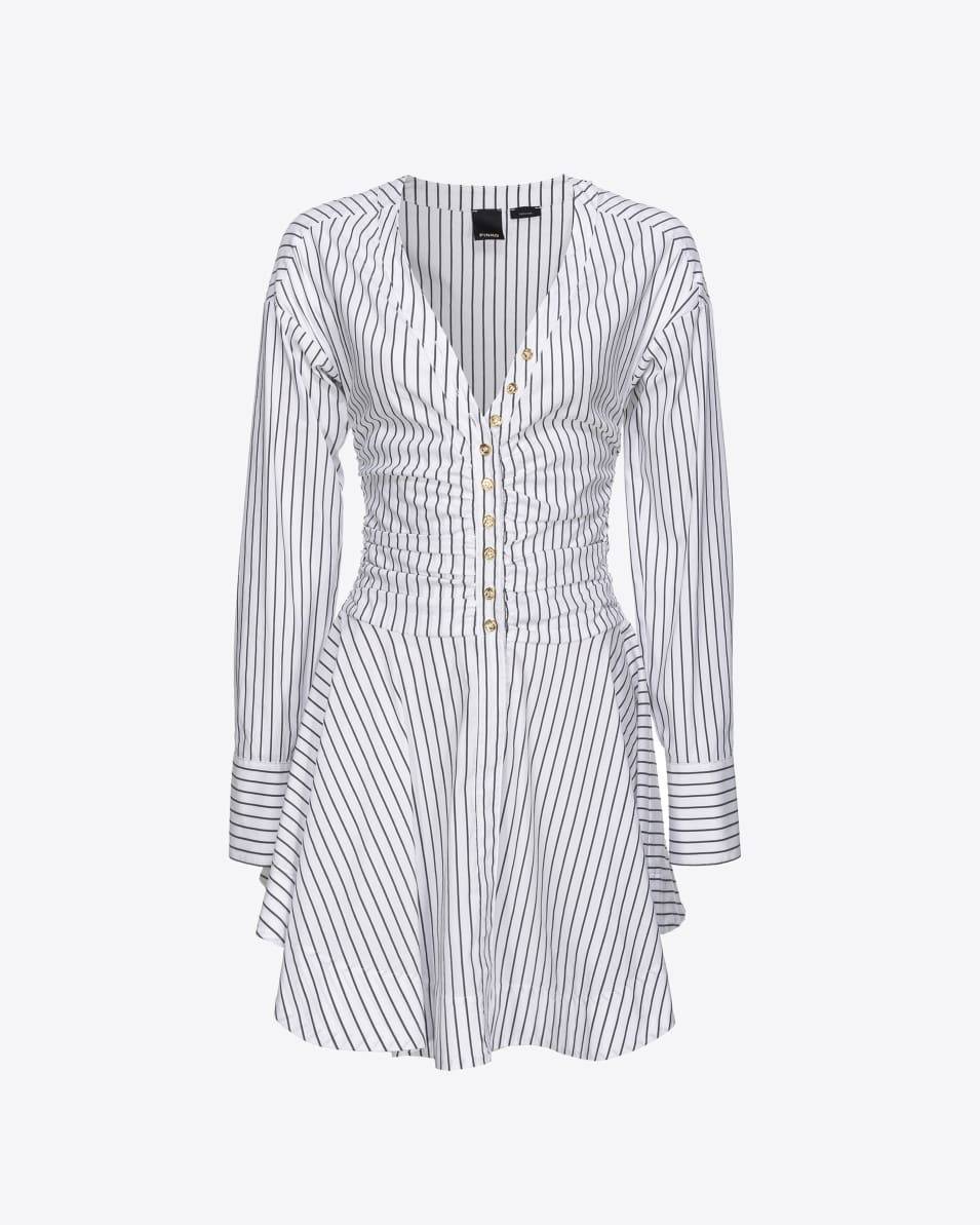 Pinko Hemdblusenkleid mit Längsstreifen