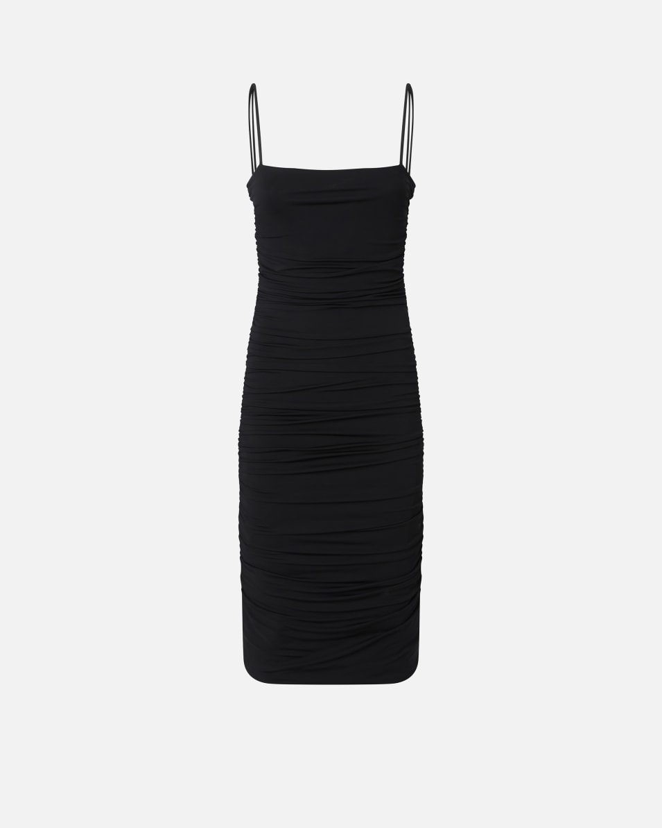 Pinko Gerafftes, eng anliegendes Midikleid aus technischem Gewebe Sonderangebot
