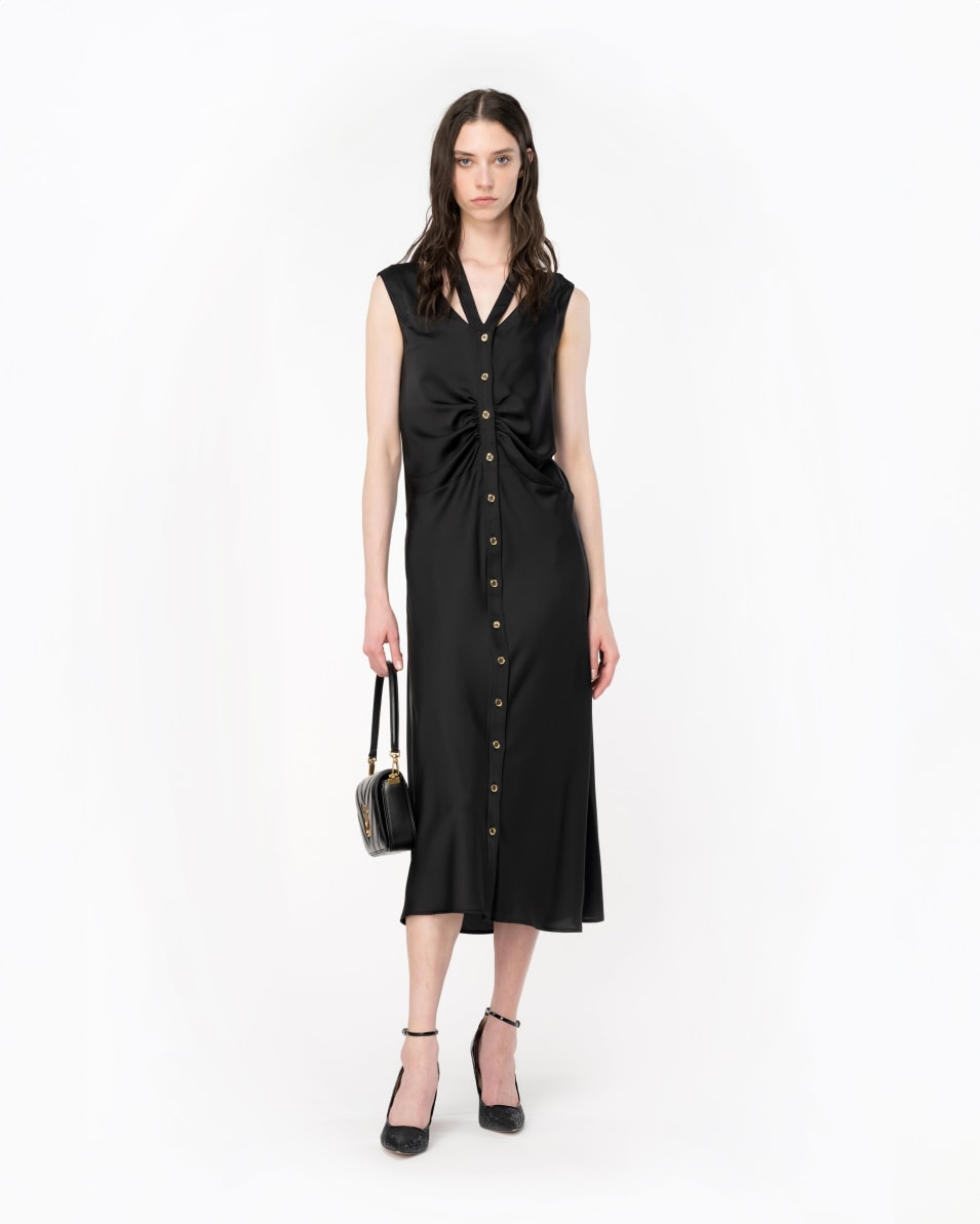 Pinko Midikleid aus mattem Satin Super Sparpreis