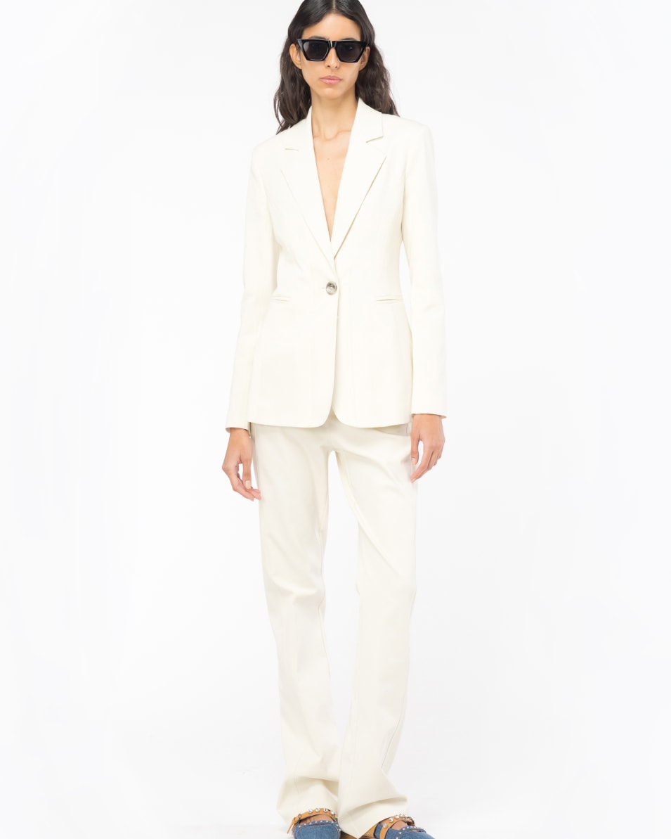 Pinko Einreihiger Blazer aus zwei Materialien Zeitbegrenzte Promotion