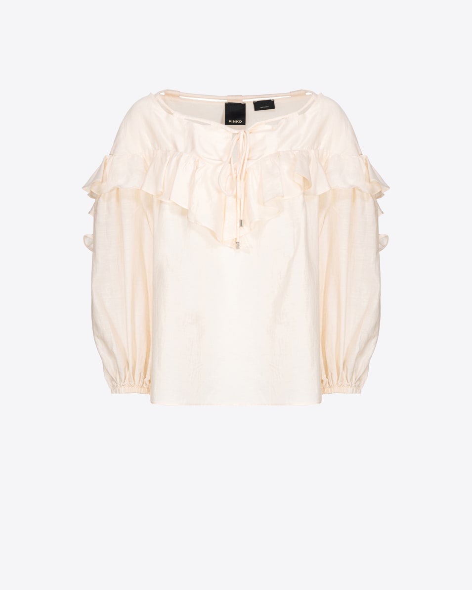 Pinko Bluse mit großem Volant Vierteljährliche Förderung