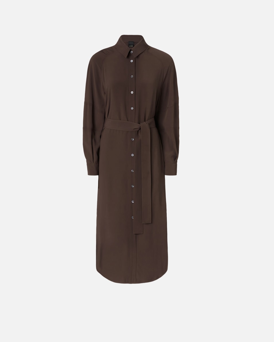 Pinko Midi-Hemdblusenkleid aus Seidenmischgewebe Angebote