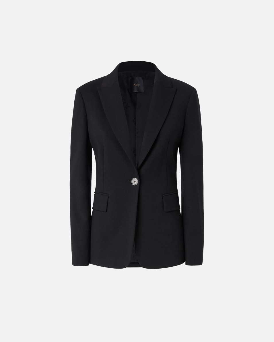 Pinko Einreihiger Blazer aus technischem Gewebe Fabrikpreis