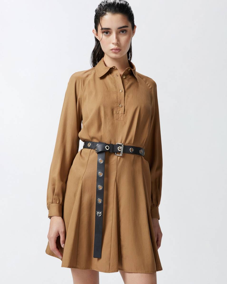Pinko Hemdblusenkleid mit weicher Textur Versandkostenfrei
