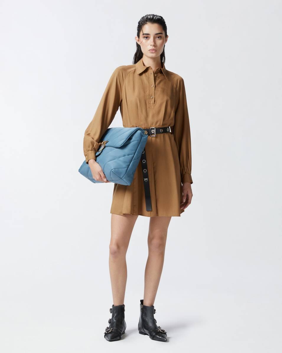 Pinko Hemdblusenkleid mit weicher Textur Versandkostenfrei