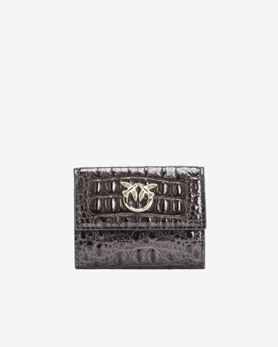 Pinko Kleine Geldbörse mit Kroko-Prägung PINKO Galleria Online Outlet