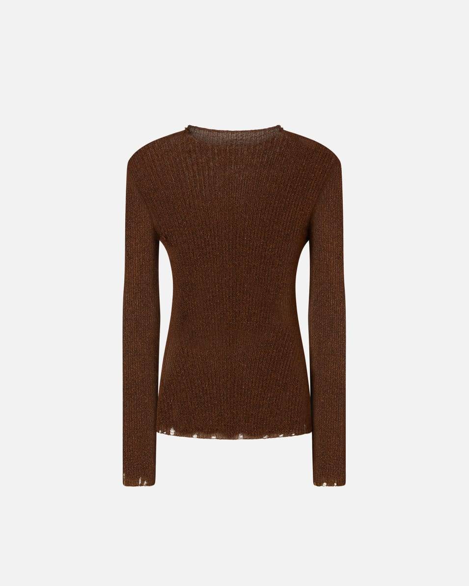 Pinko Pullover mit Metallic-Effekt-Garn Kostenlose Rückgabe