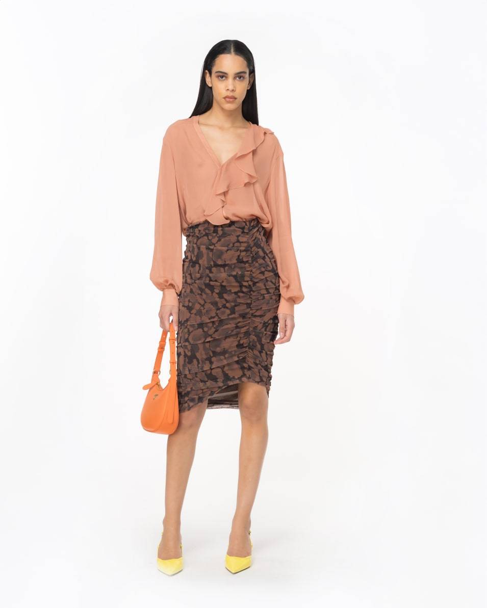 Pinko Bluse mit Volant Kostenloser Versand international