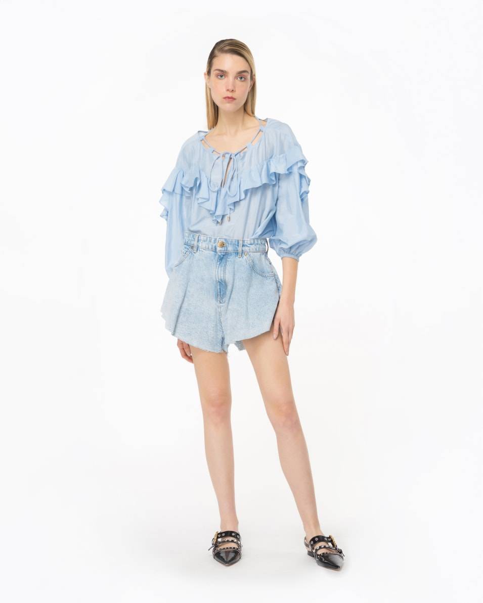 Pinko Bluse mit großem Volant Auslauf