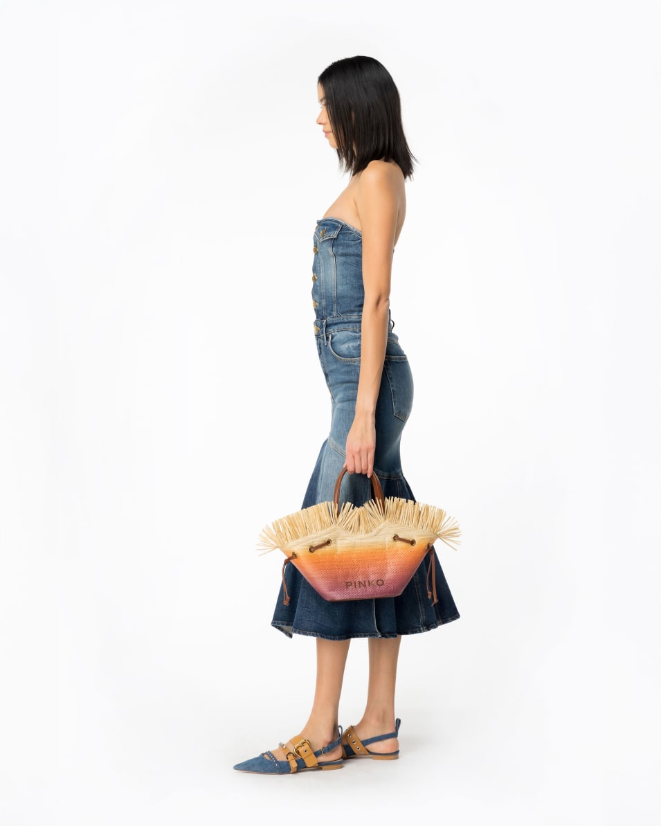 Pinko Midikleid Denim Vintage im Angebot