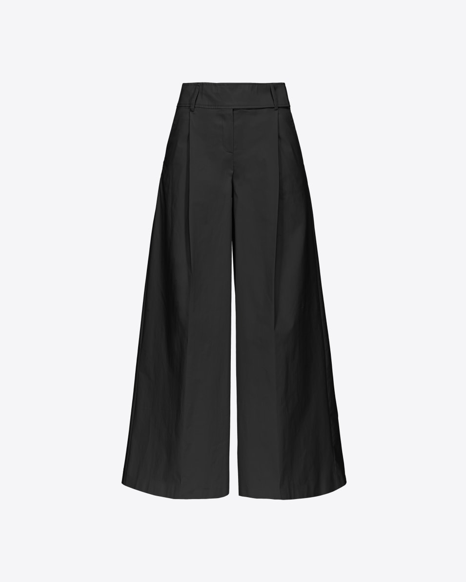 Pinko Extra weite Hose aus technischem Satin Fabrikverkauf