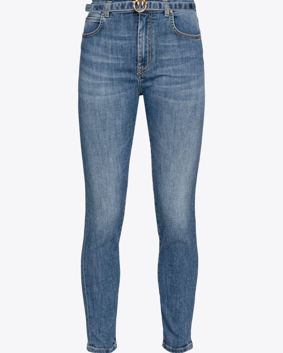 Pinko Skinny Jeans aus Stretch-Denim in Vintage-Optik Neueste Mode