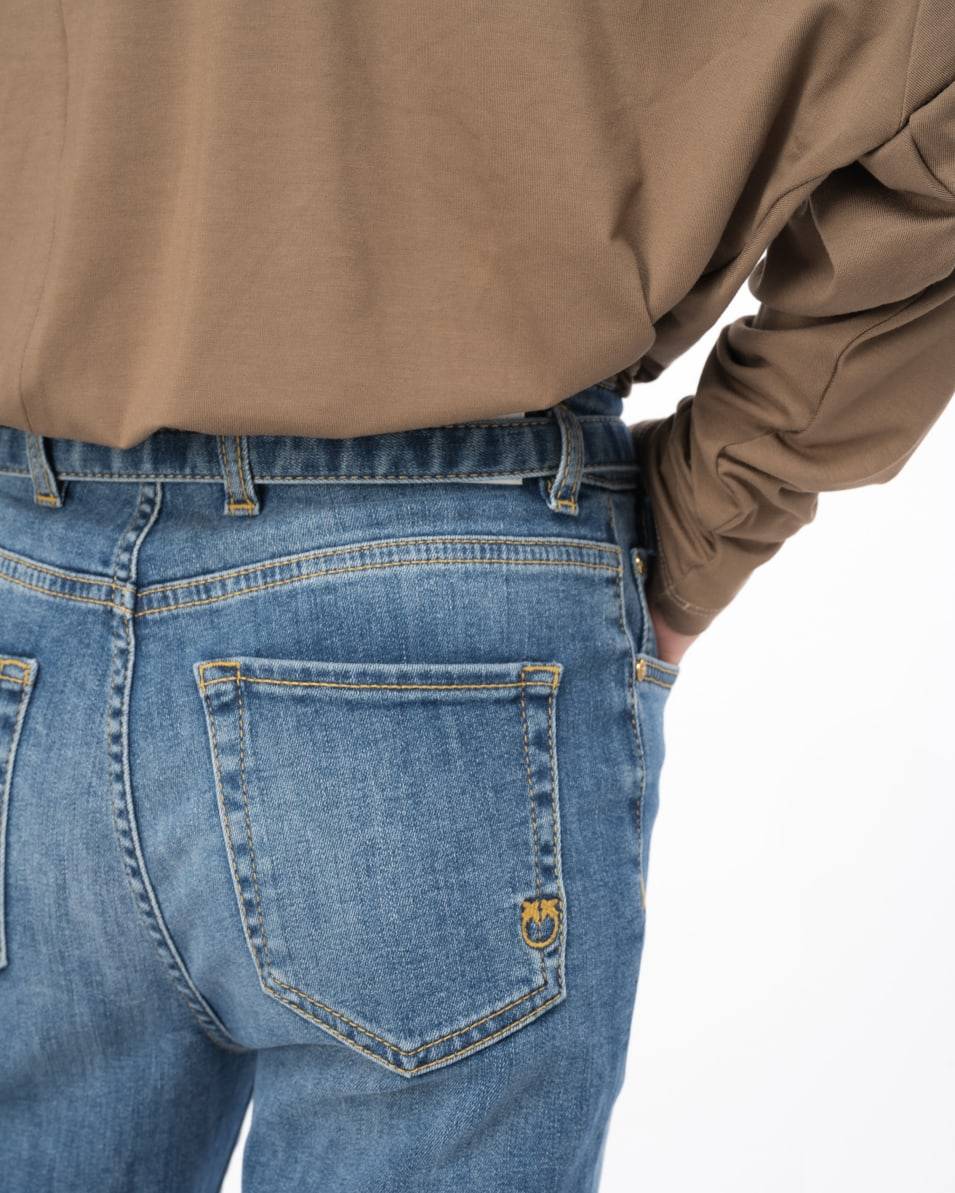 Pinko Skinny Jeans aus Stretch-Denim in Vintage-Optik Neueste Mode