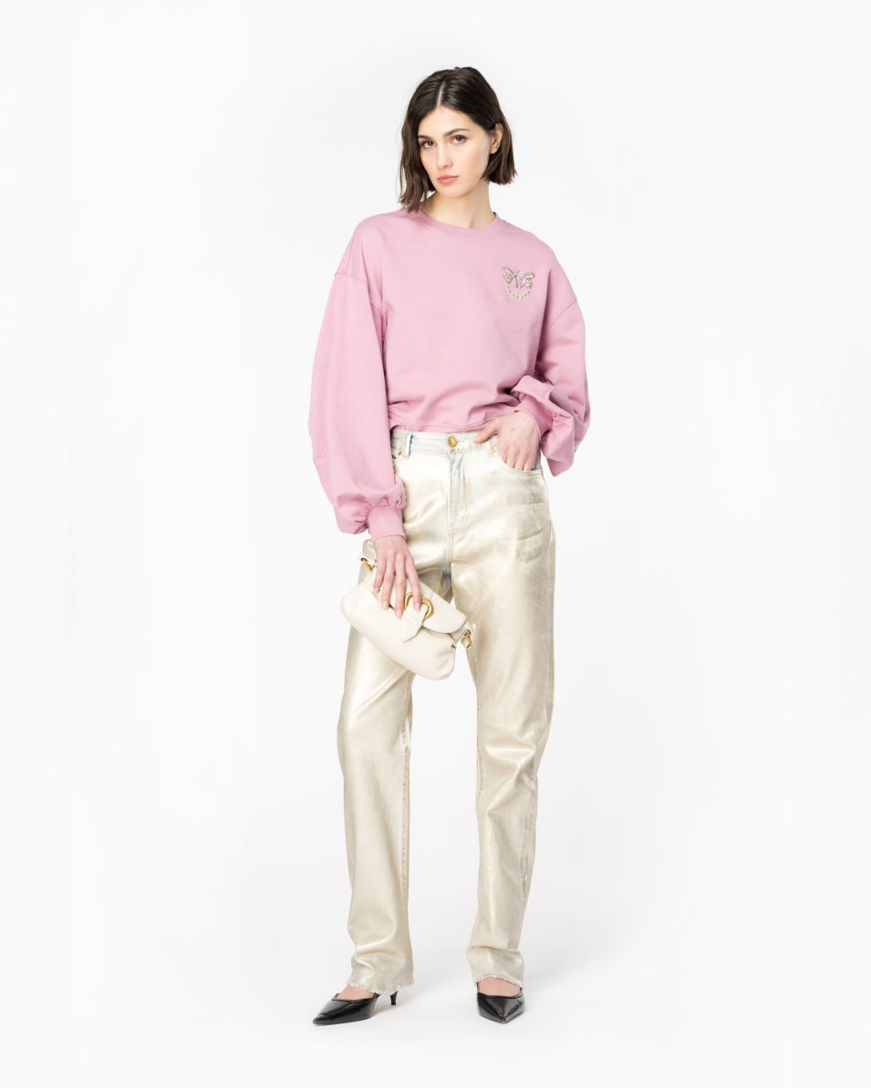 Pinko Jeans Straight Shining Denim Online Outlet