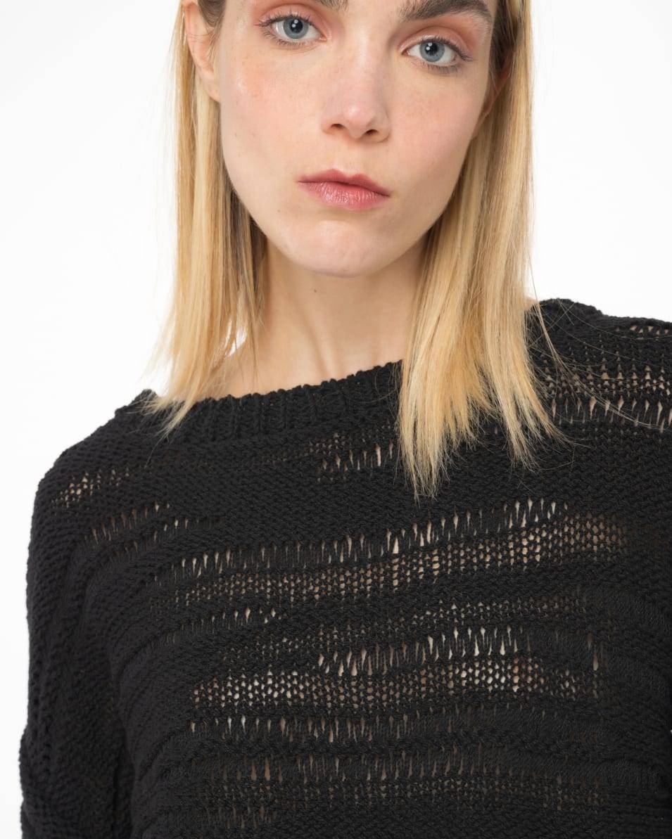 Pinko Kurzer Pulli aus Baumwollmix Große Rabatte