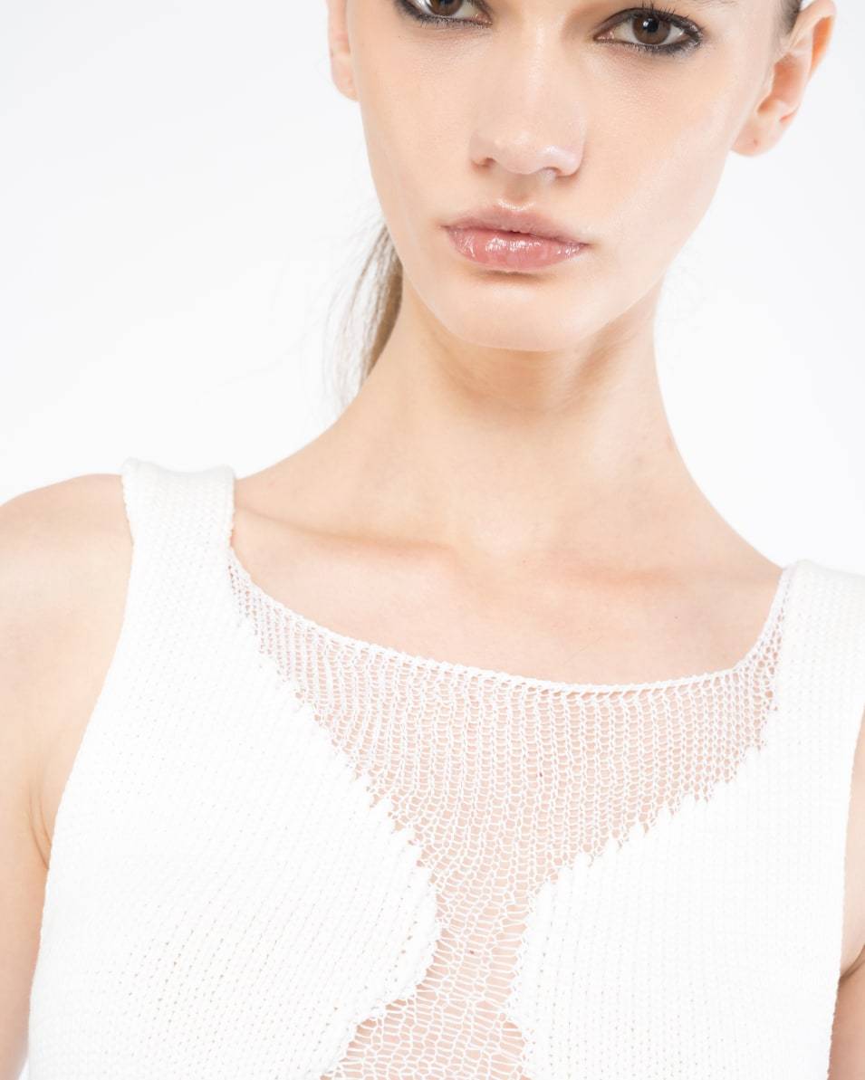 Pinko Netz-Top Patch transparent Black Friday Preise