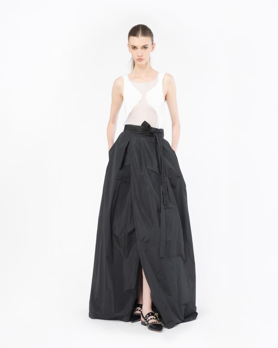 Pinko Netz-Top Patch transparent Black Friday Preise