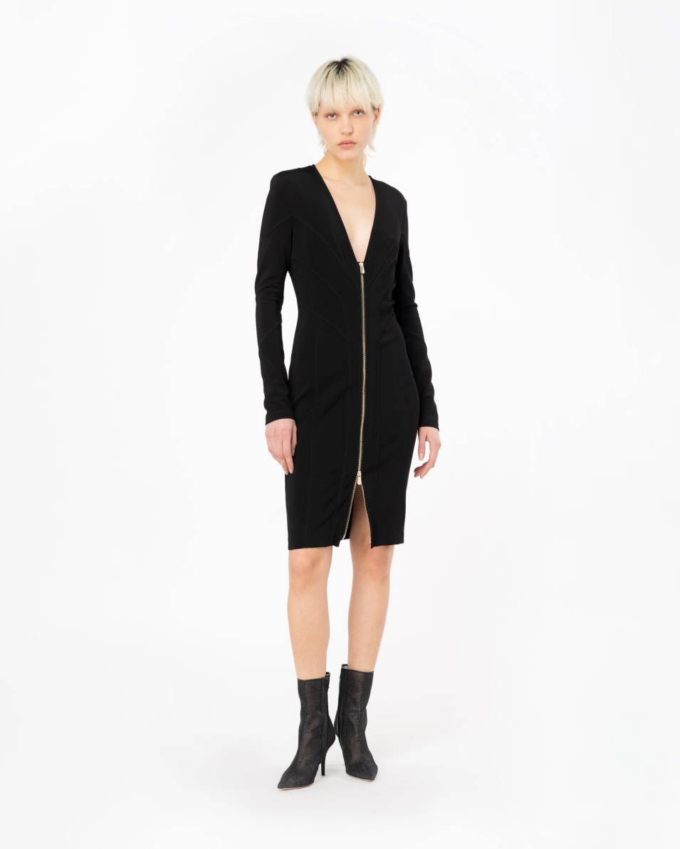 Pinko Midikleid mit Steppnähten Outlet
