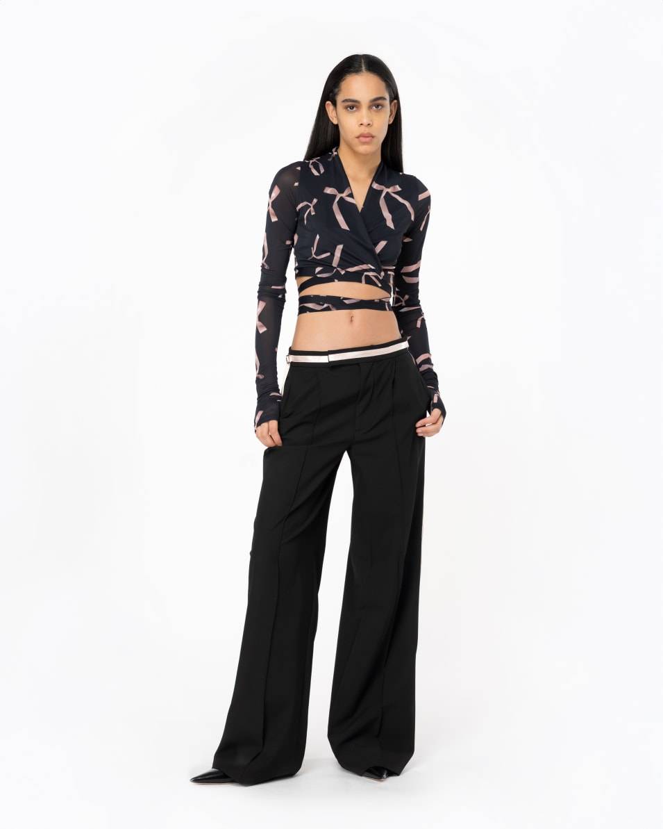 Pinko Kurzer Cardigan mit Schleifchen Reimagine PINKO by Patrick McDowell im Angebot