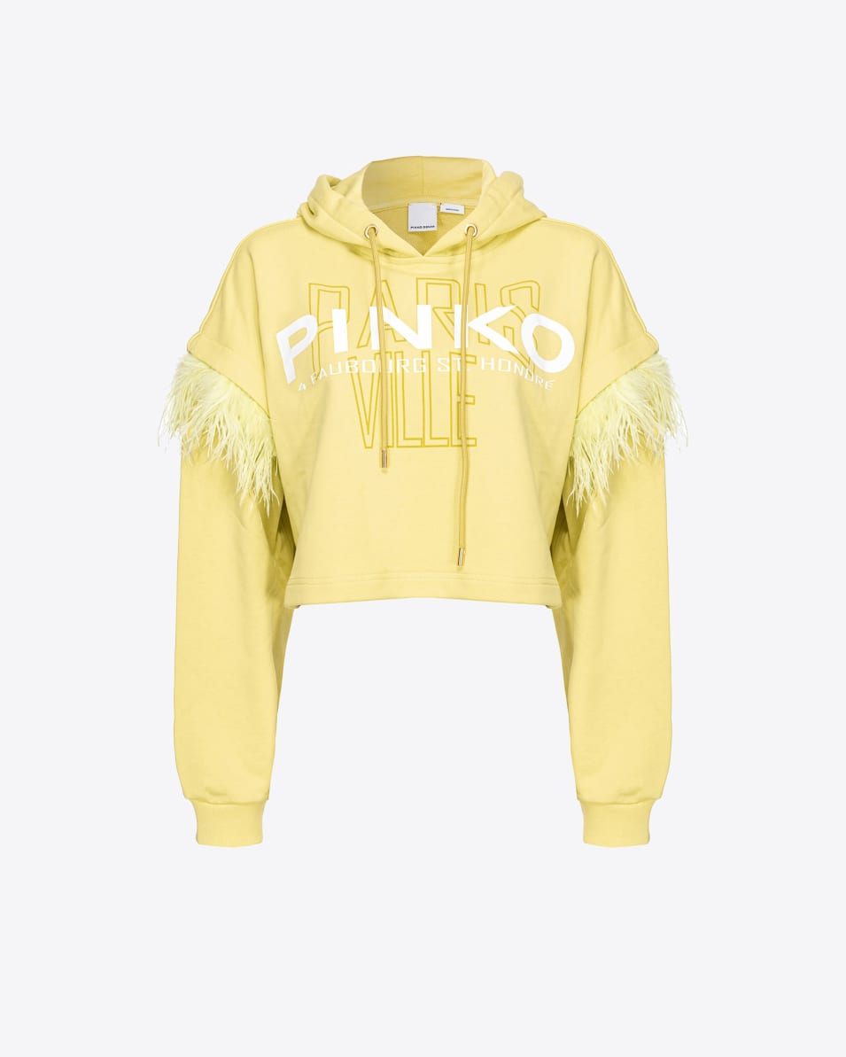 Pinko Sweatshirt PINKO Cities mit Federn Günstiger Verkauf