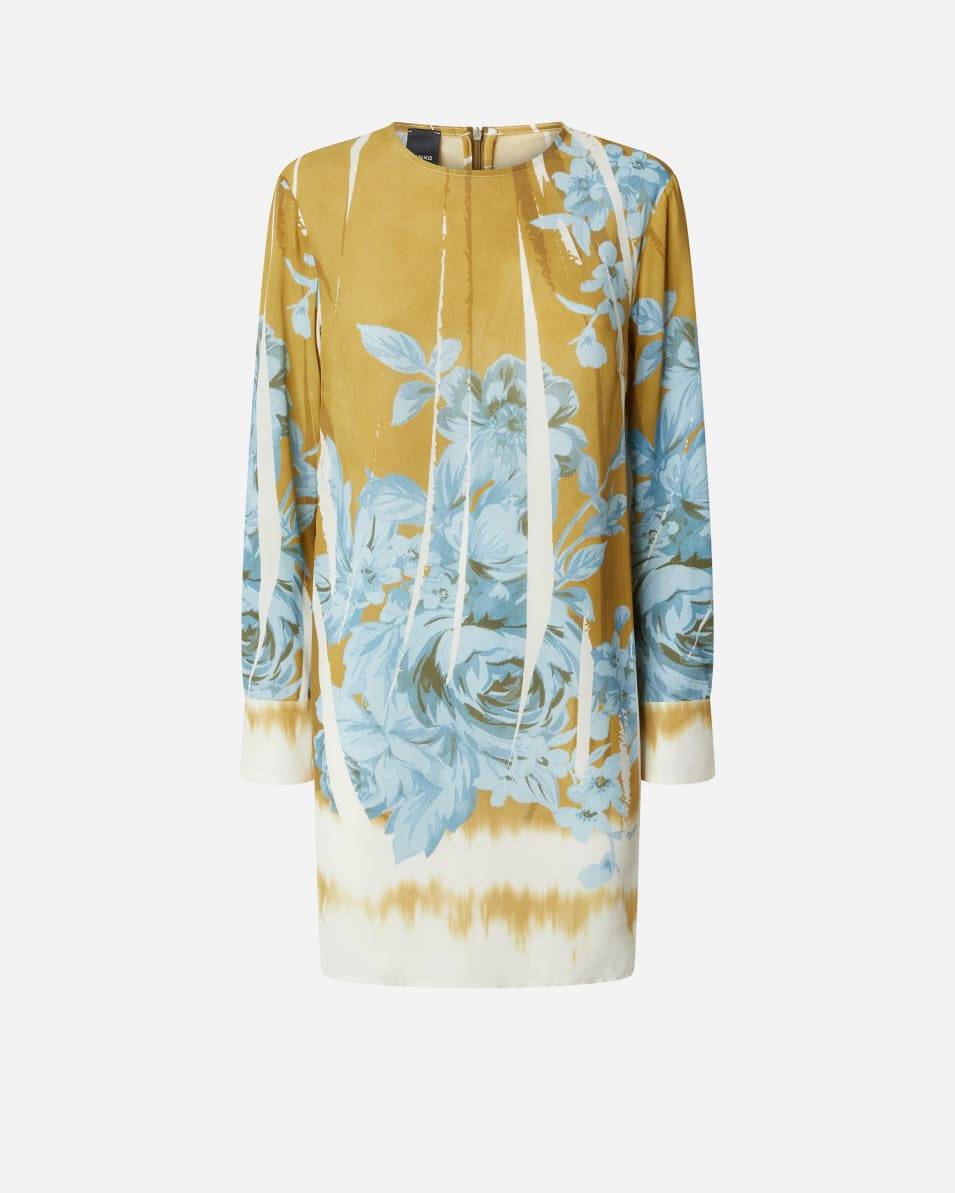 Pinko Kurzes Kleid mit Rosen-Print Günstig kaufen