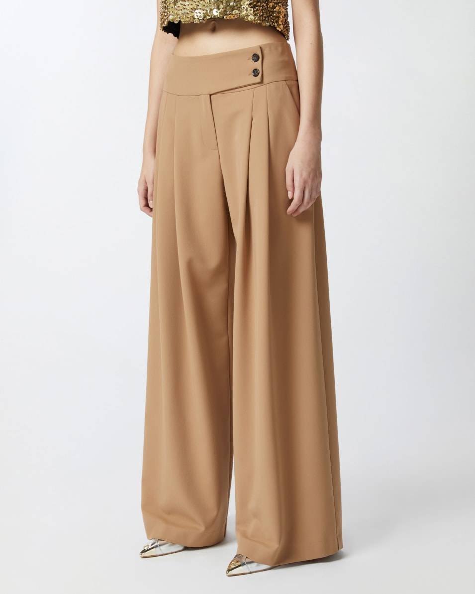 Pinko Elegante Hose mit weitem Bein und Bundfalten Flash Sale