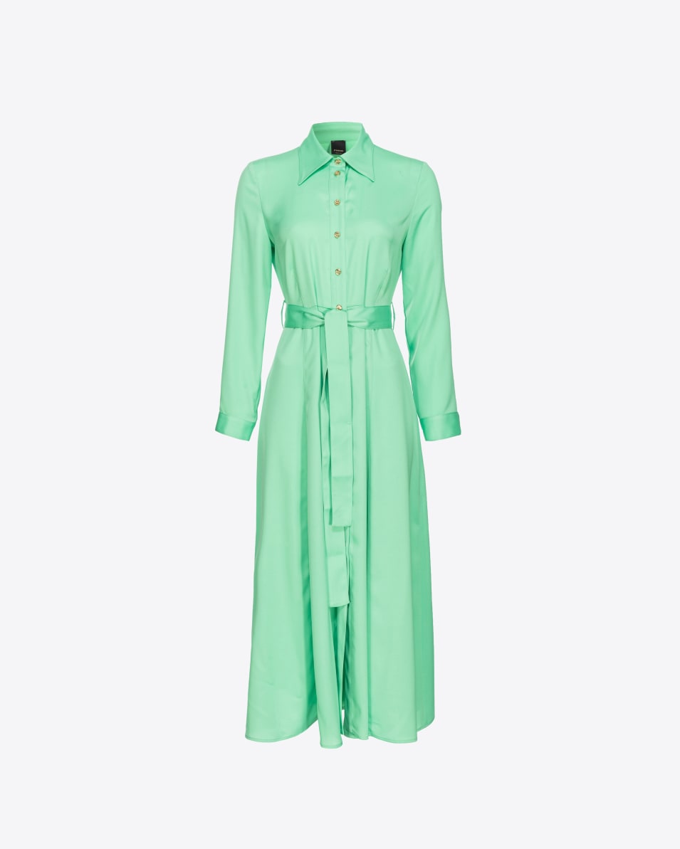 Pinko Hemdblusenkleid aus mattem Satin Saisonale Angebote