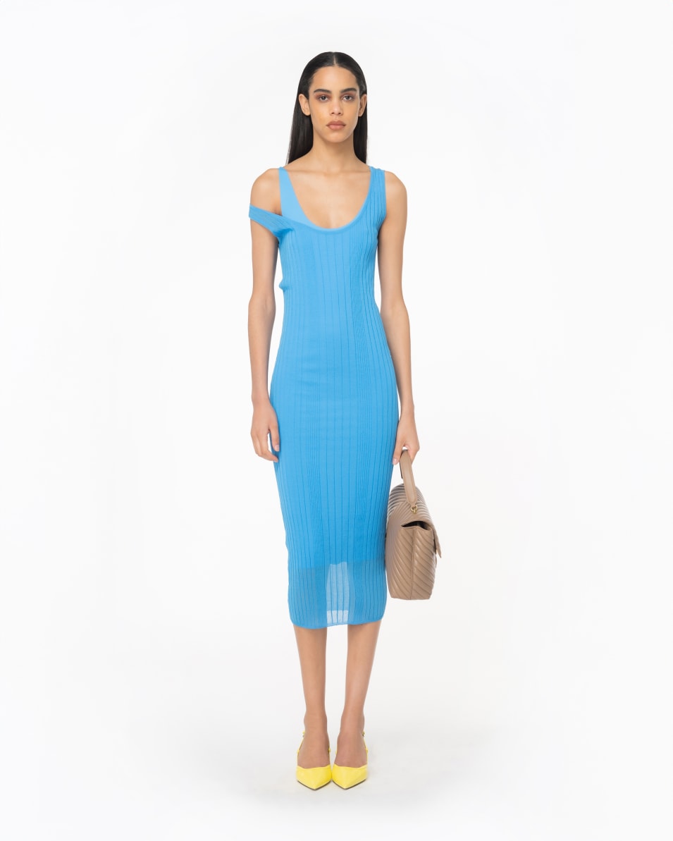 Pinko Midikleid aus transparentem Crêpe Kauf eins, bekomm eins gratis