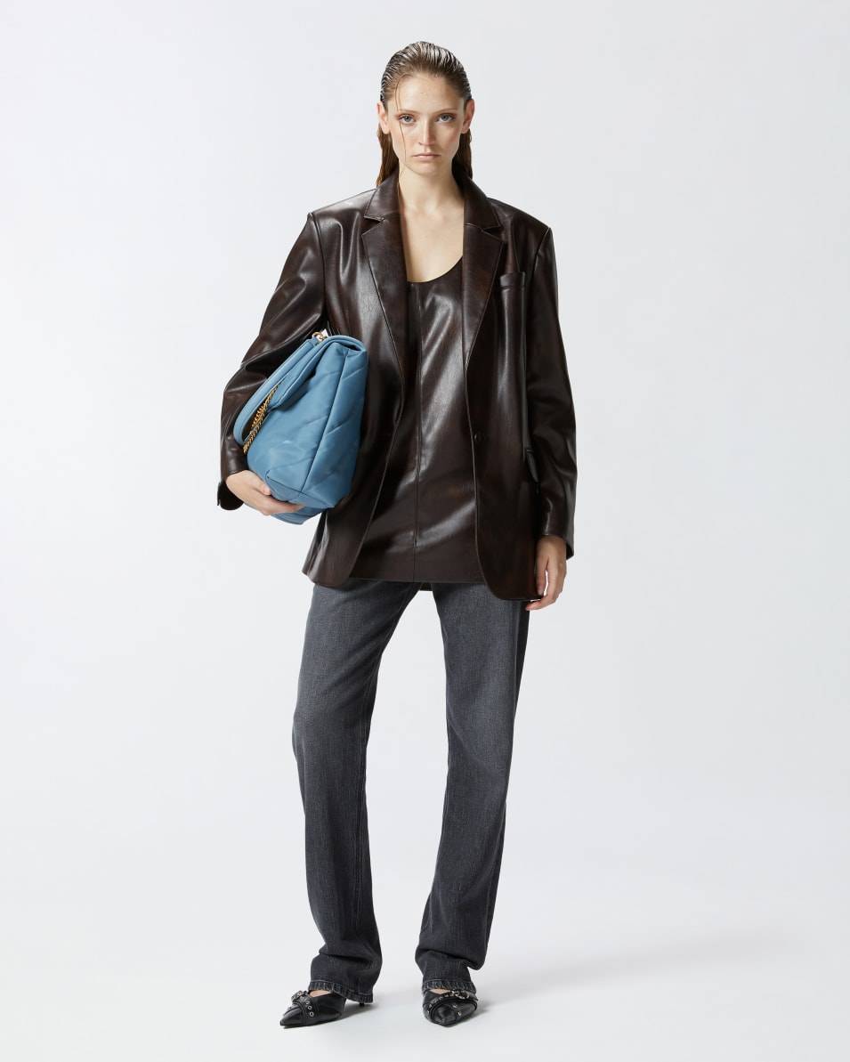 Pinko Classic leather-effect fabric blazer JETZT KAUFEN