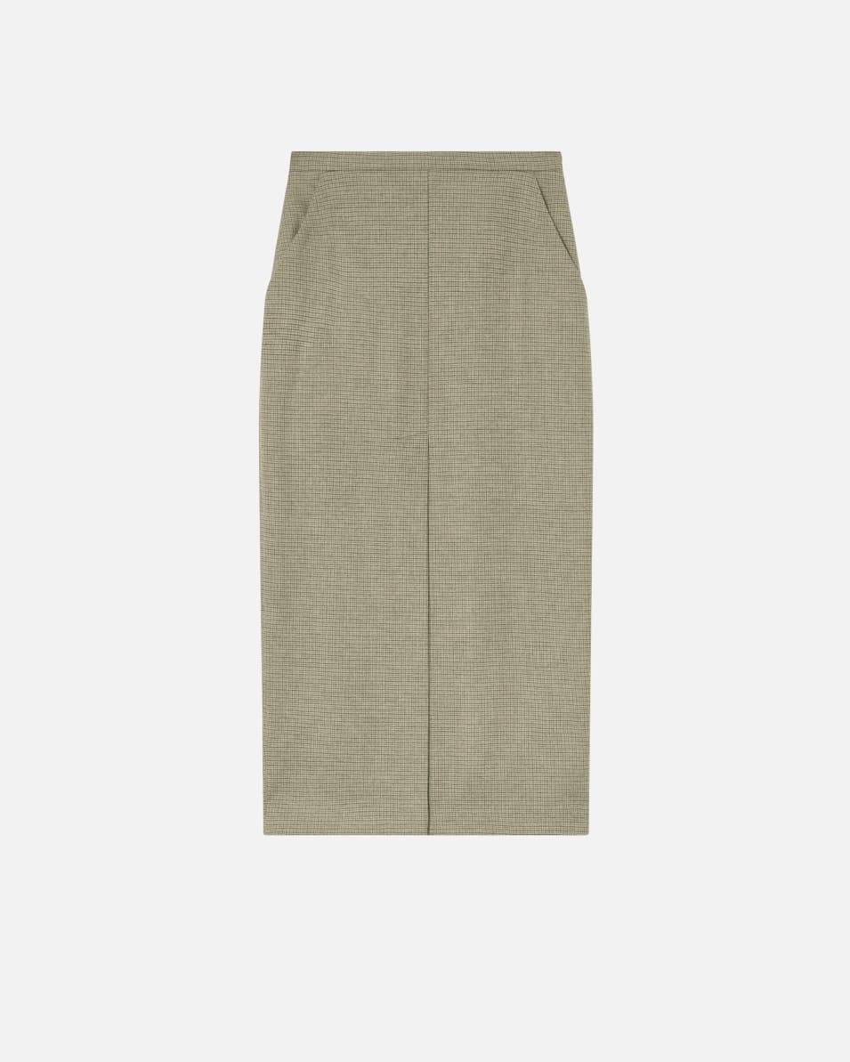Pinko Karierter Midirock mit Schlitz vorne Zeitbegrenzte Promotion
